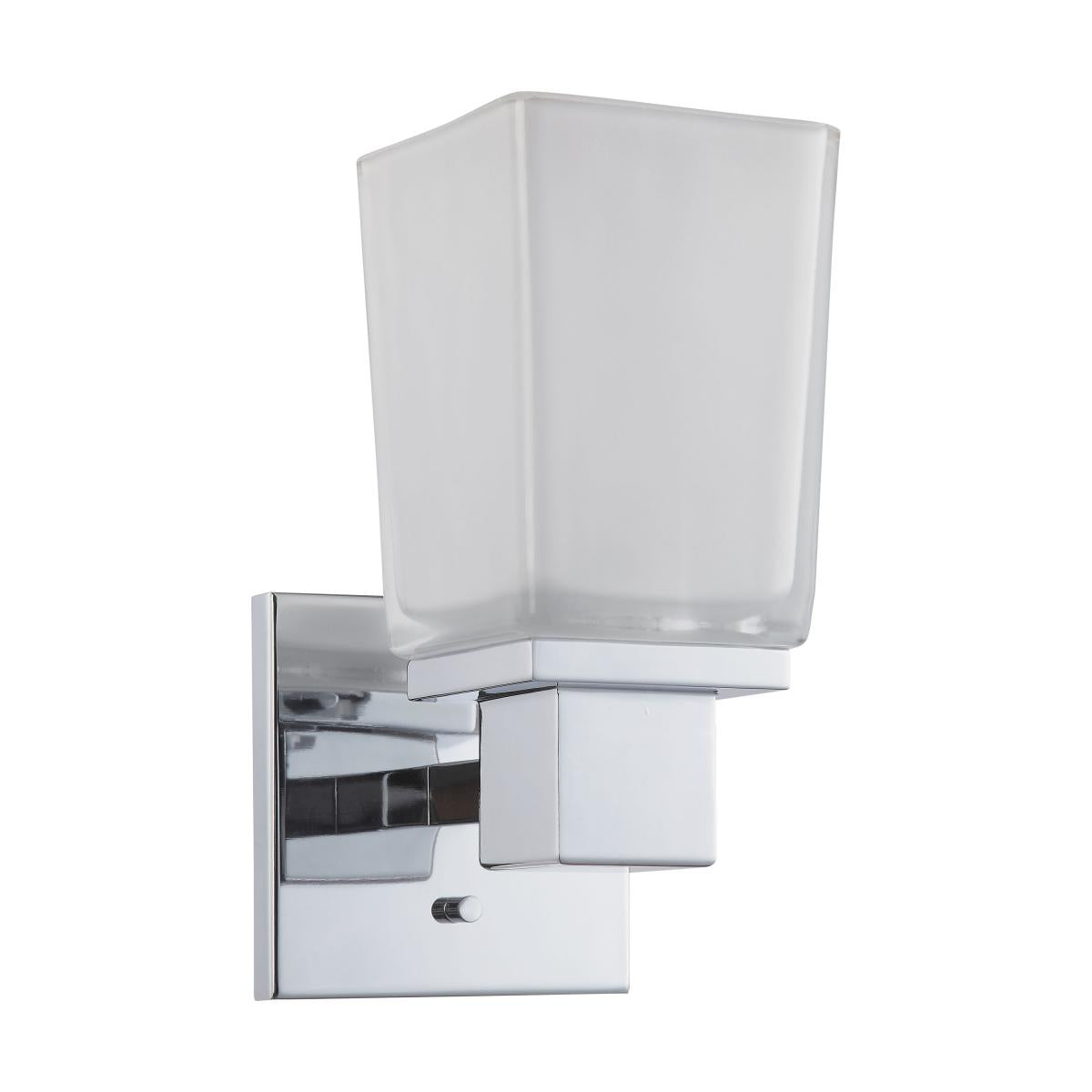 Nuvo Lighting 60-4001 Parker Single Light Bathroom Fixture with Sandstone Etched Glass