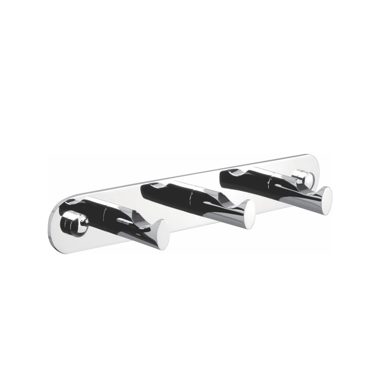 Aqua Rondo by KubeBath Robe Hook With 3 Hooks Chrome