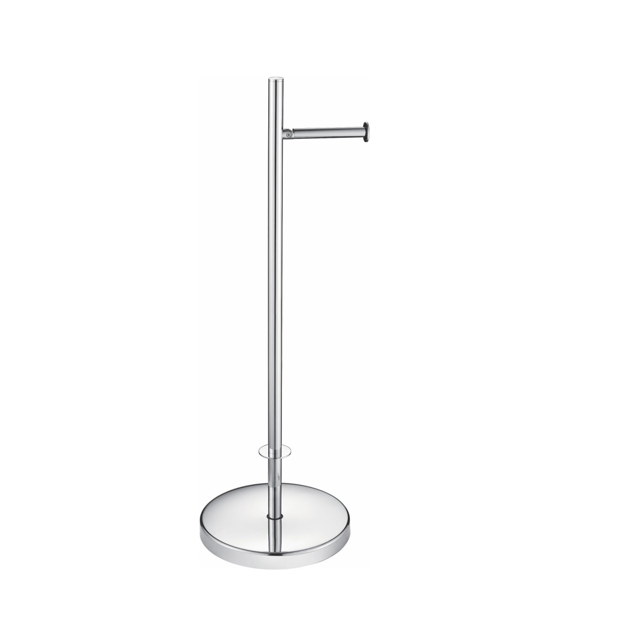Aqua Rondo by KubeBath Free Standing Toilet Paper Holder Chrome