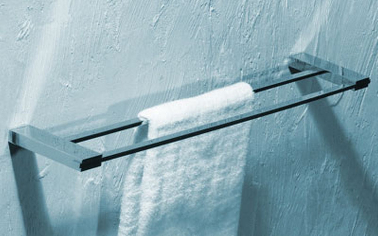 Aqua FINO 24" Double Towel Bar Chrome