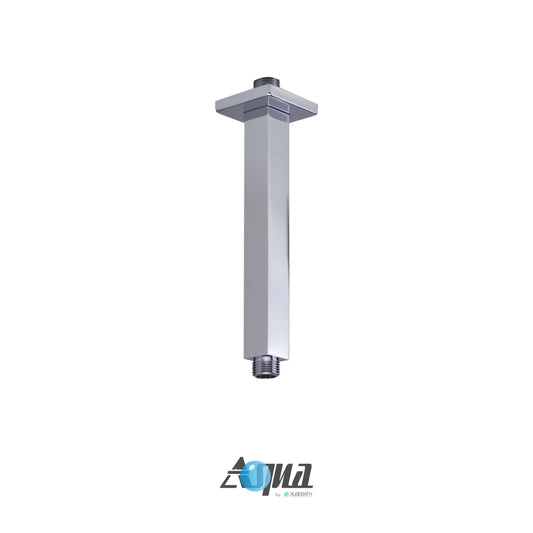 Aqua Piazza Chrome Shower Set w/ 12" Ceiling Mount Square Rain Shower, Handheld and Tub Filler