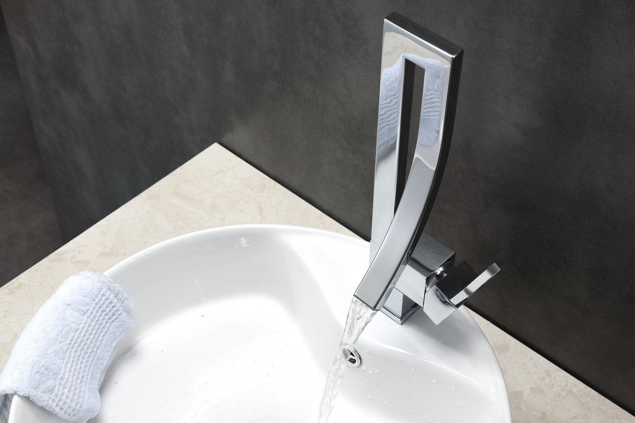 Aqua Elegance Single Lever Wide Spread Faucet Chrome