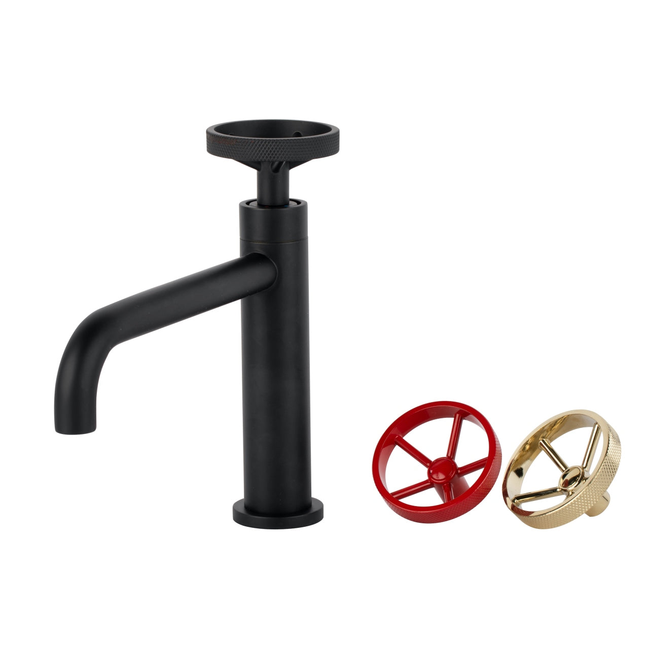 Aqua Loft Single Lever Bathroom Vanity FaucetBlack-