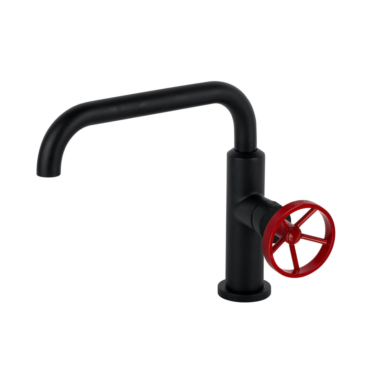Aqua Loft Single Lever Bathroom Vanity Faucet with Side Handle Black