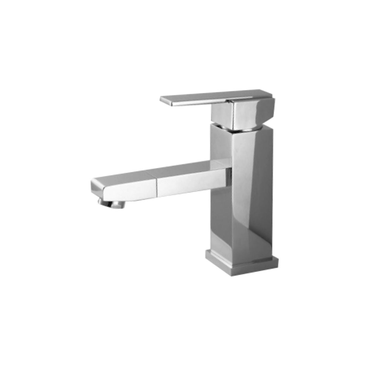 Aqua Piazza Single Lever Bathroom Vanity Faucet w/ 360° rotating Spout Chrome