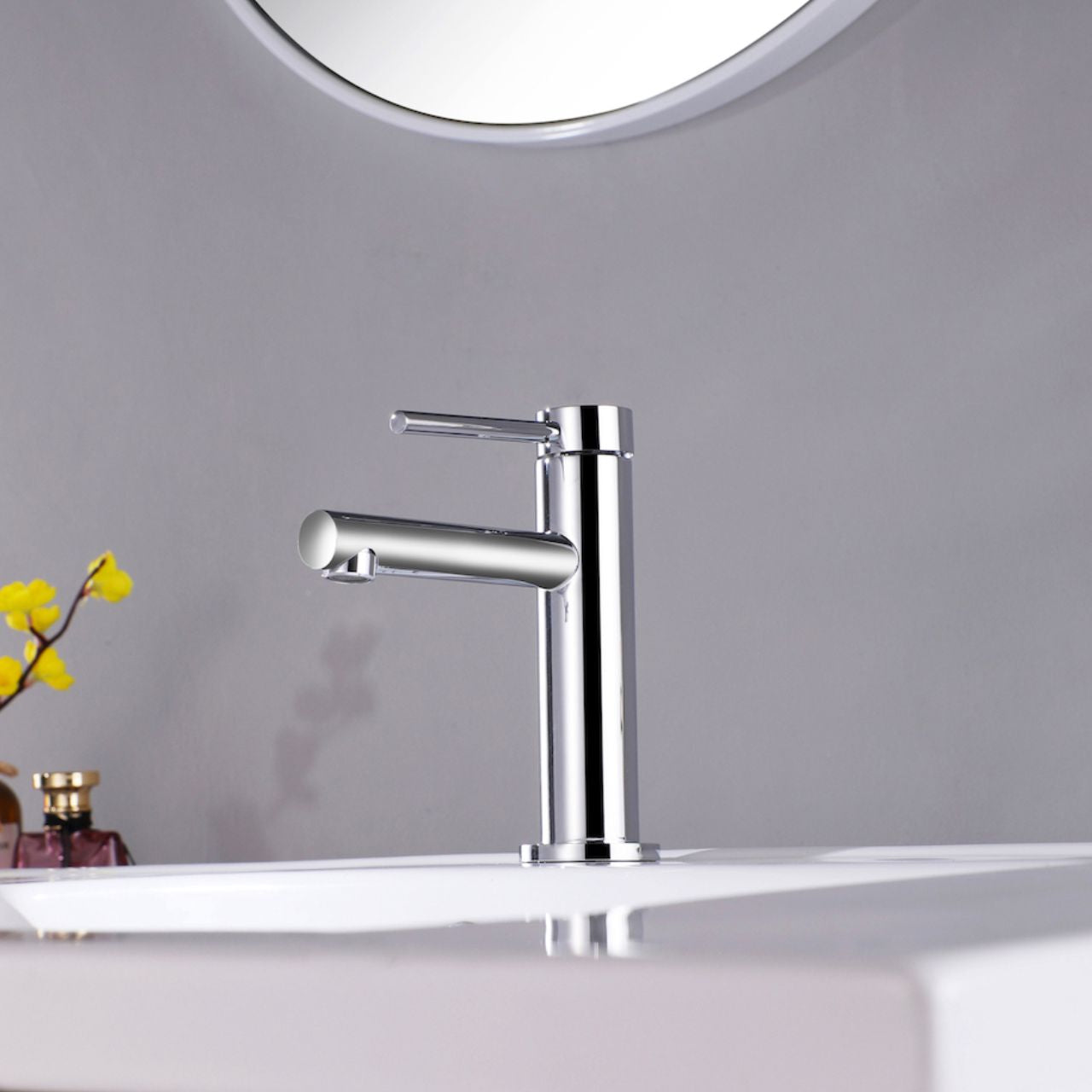 Aqua Legga Single Lever Bathroom Vanity Faucet Chrome