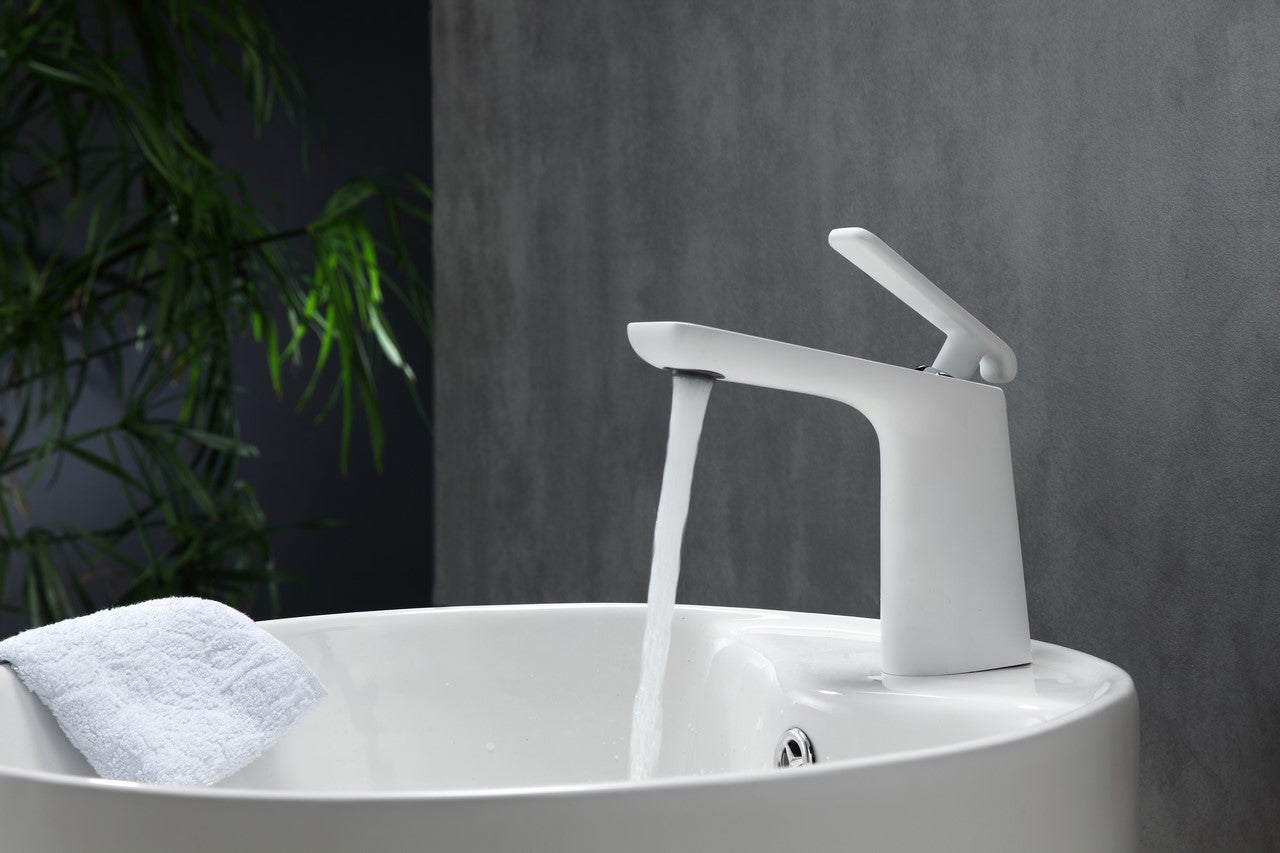 Aqua Adatto Single Lever Faucet Chrome and White