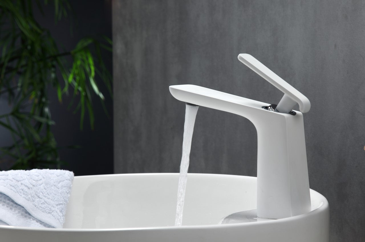Aqua Adatto Single Lever Faucet Chrome and White