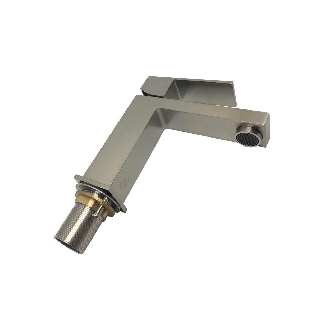 Aqua Kubo by KubeBath Single Lever Bathroom Vanity Faucet Brushed Nickel