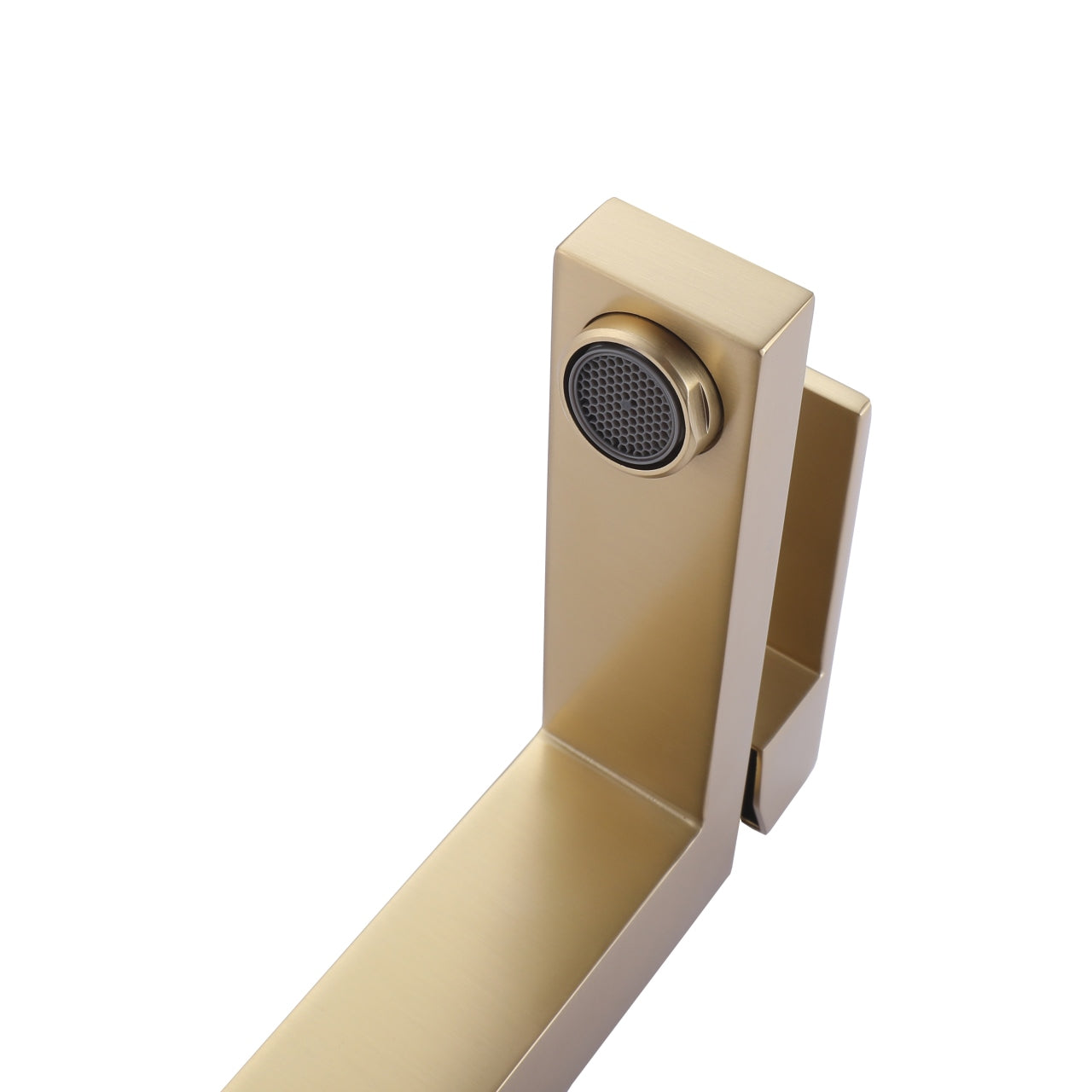 Aqua Kubo by KubeBath Single Lever Bathroom Vanity Faucet Brushed Gold