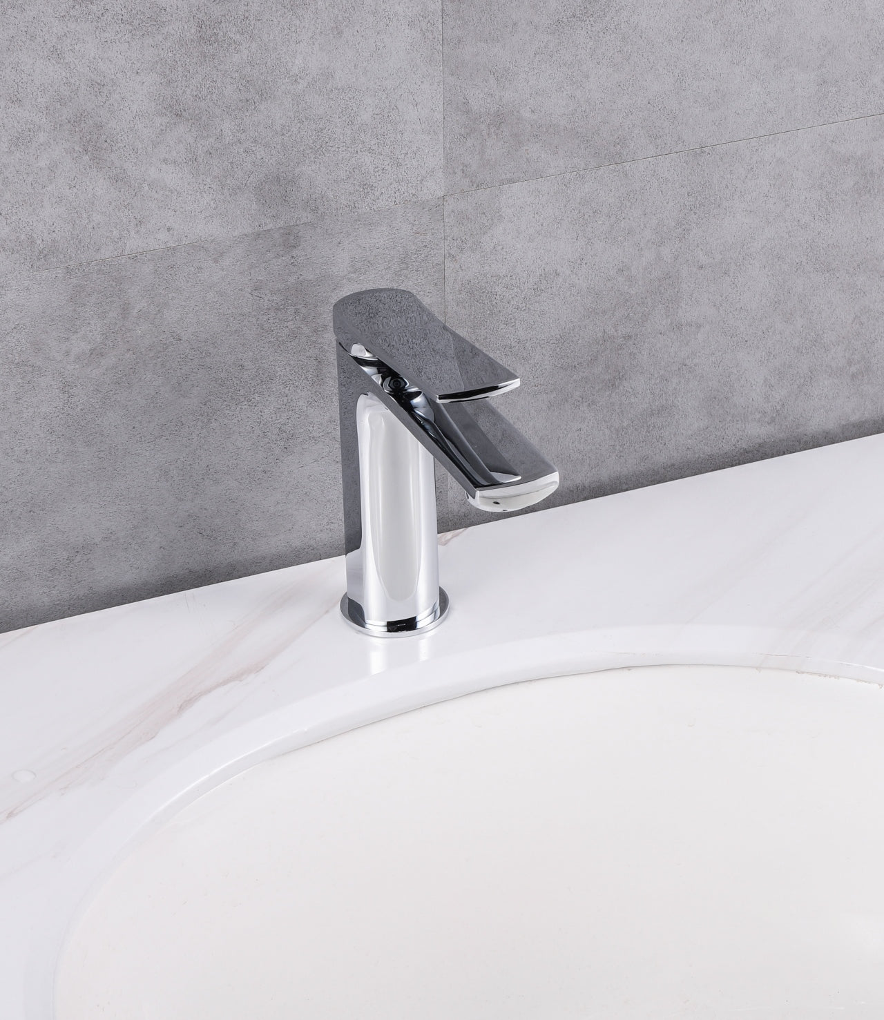 Aqua Balli Single Lever Bathroom Vanity Faucet Chrome