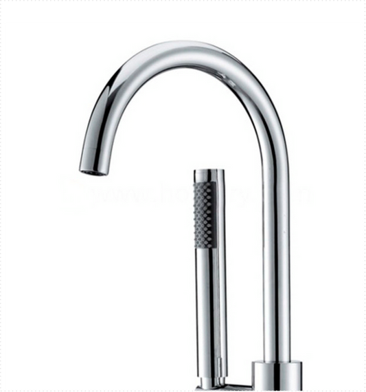 Aqua Ronda Floor Mounted Soker Tub Faucet Chrome