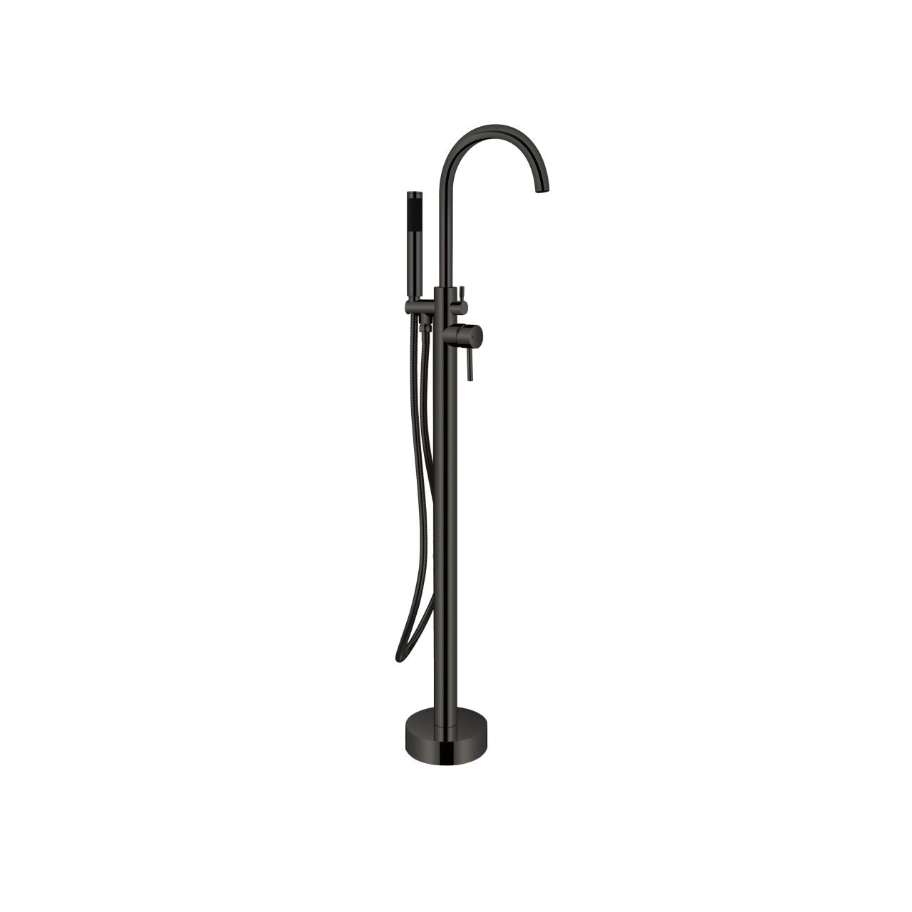 Aqua Ronda Floor Mounted Soker Tub Faucet Black