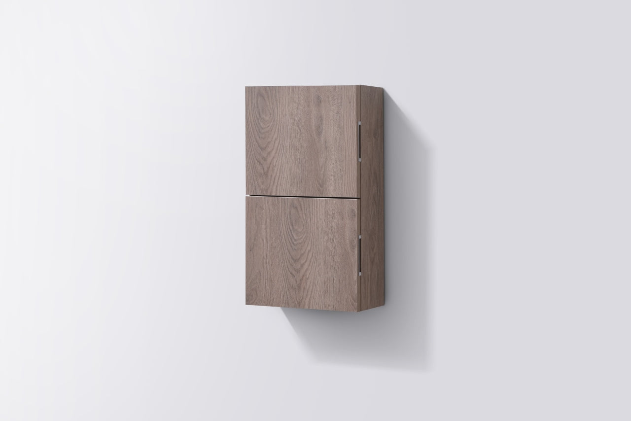 Bathroom Linen Side Cabinet w/ 2 Storage Areas Butternut