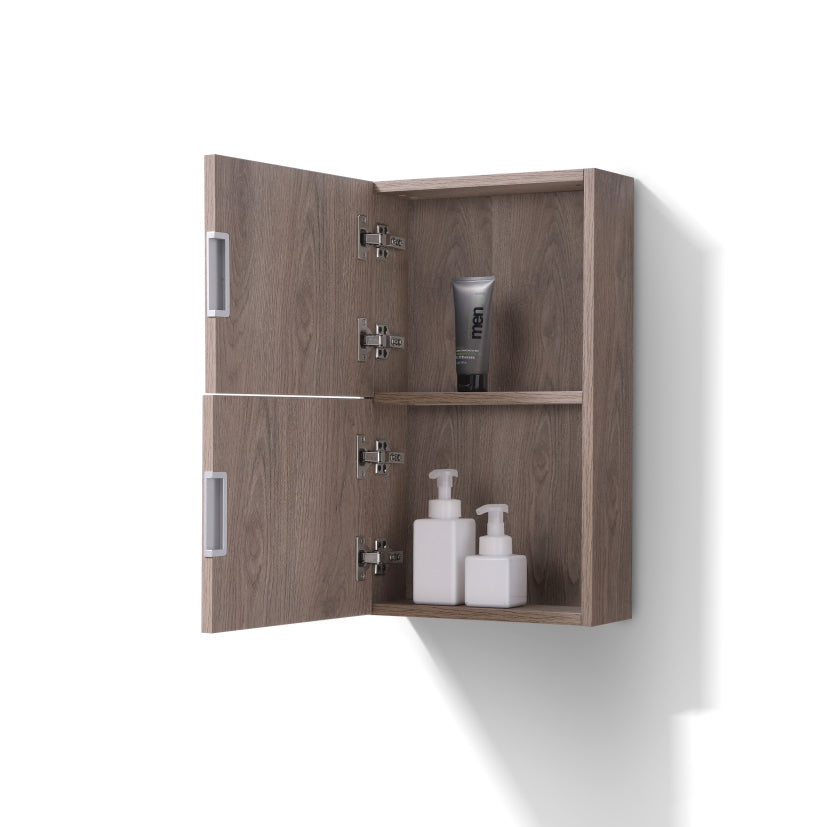 Bathroom Linen Side Cabinet w/ 2 Storage Areas Butternut
