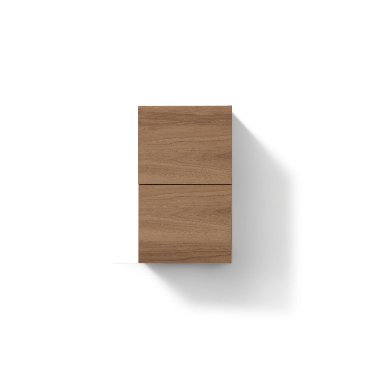 Bathroom Linen Side Cabinet w/ 2 Storage Areas Honey Oak