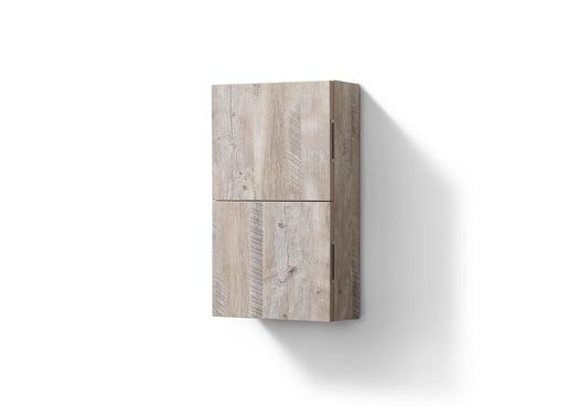 Bathroom Linen Side Cabinet w/ 2 Storage Areas Nature Wood