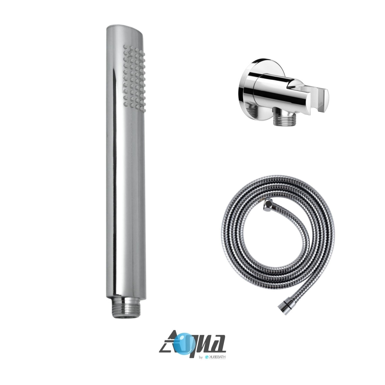 Aqua Rondo Shower Set w/ Ceiling Mount 12" Rain Shower, Handheld and Tub Filler