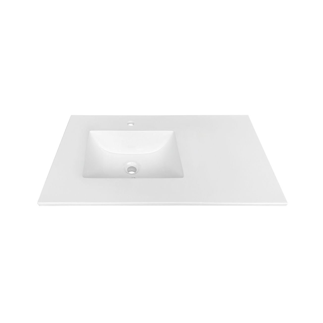 Anziano 36" Gloss White Vanity w/ Quartz Countertop