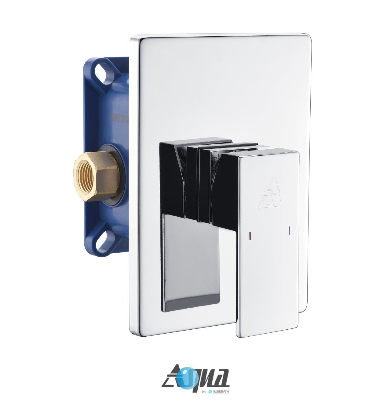 Aqua Piazza Brass Shower Set w/ 8" Square Rain Shower Head