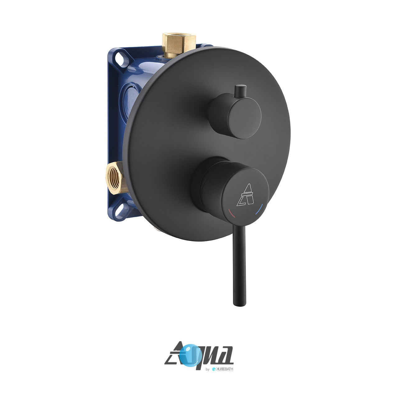 Aqua Rondo Shower Set w/ Ceiling Mount 12" Rain Shower, Handheld and Tub Filler