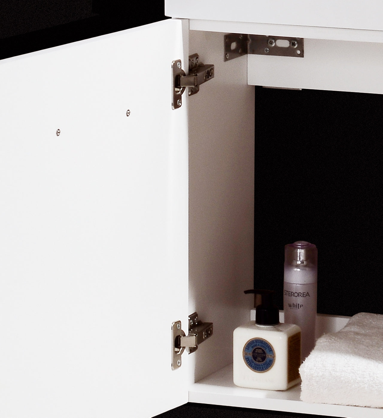 Bliss 18" Gloss White Wall Mount Modern Bathroom Vanity