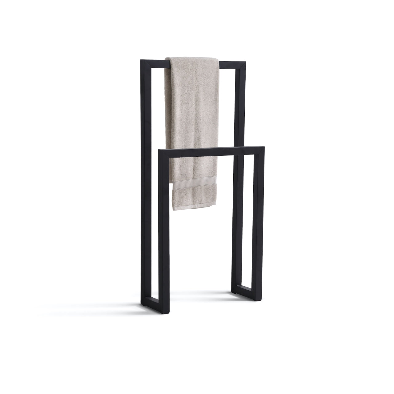 Cisco by KubeBath Free Standing Towel Rack Black