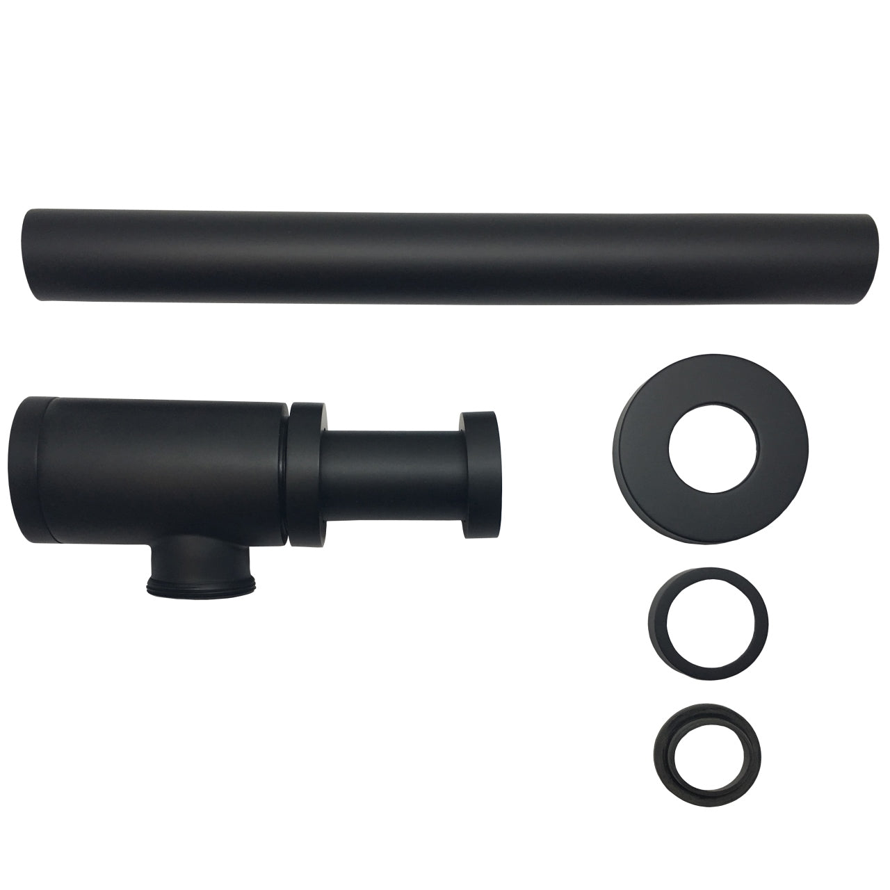 Aqua Space Saving P-Trap in Black Finish