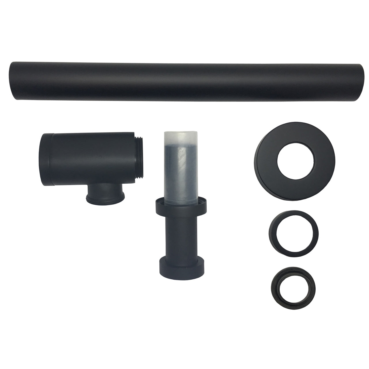 Aqua Space Saving P-Trap in Black Finish