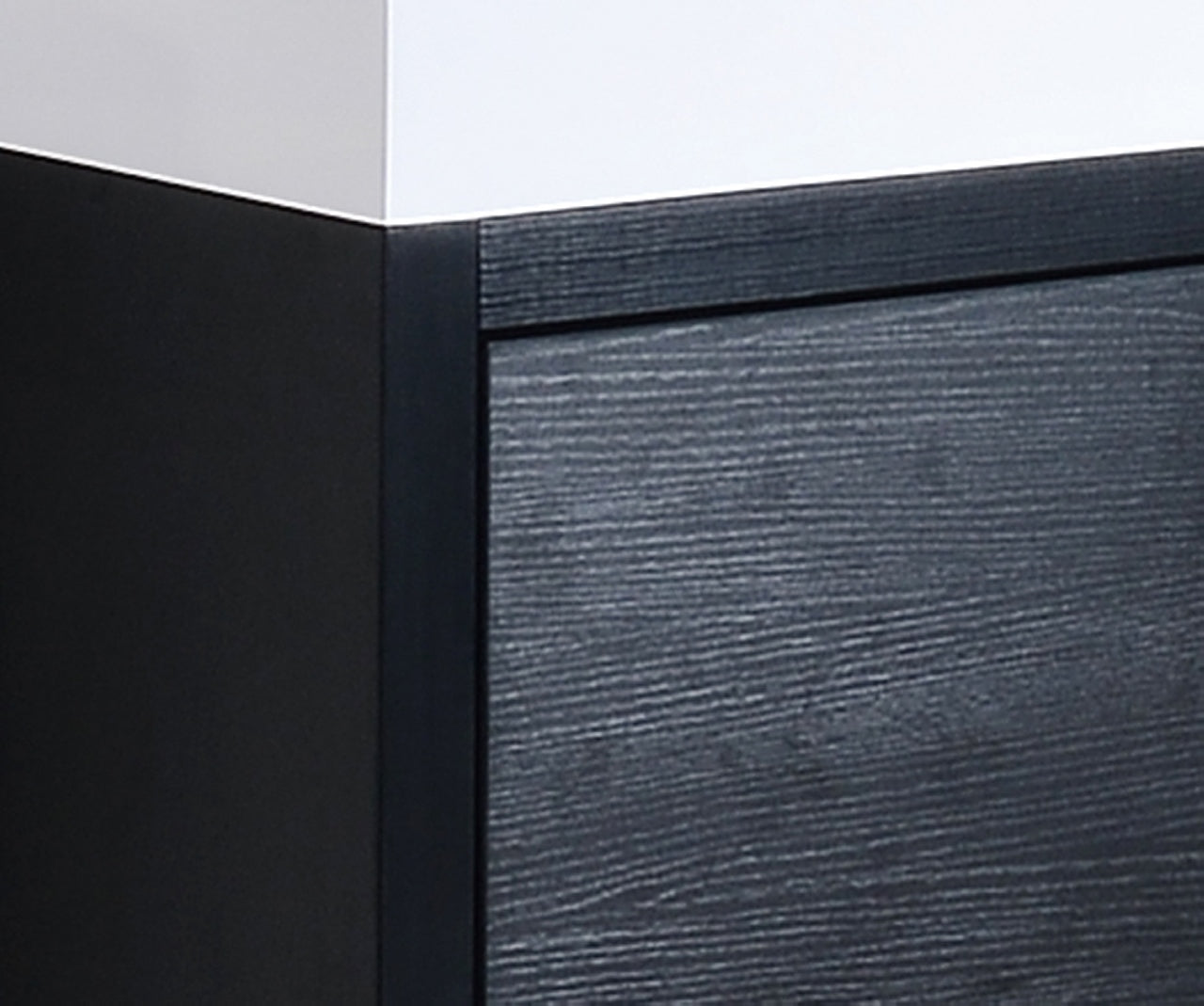 Bliss 48" Black Floor Mount Modern Bathroom Vanity