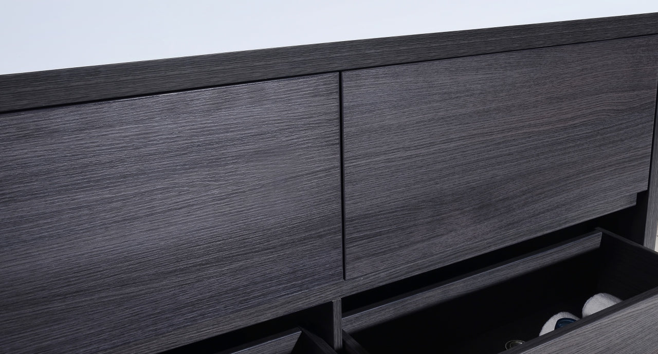 Bliss 60" Gray Oak Floor Mount Modern Bathroom Vanity