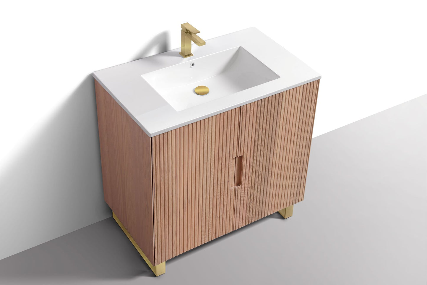 36'' Fiore Free Standing Bathroom Vanity - OAKWOOD
