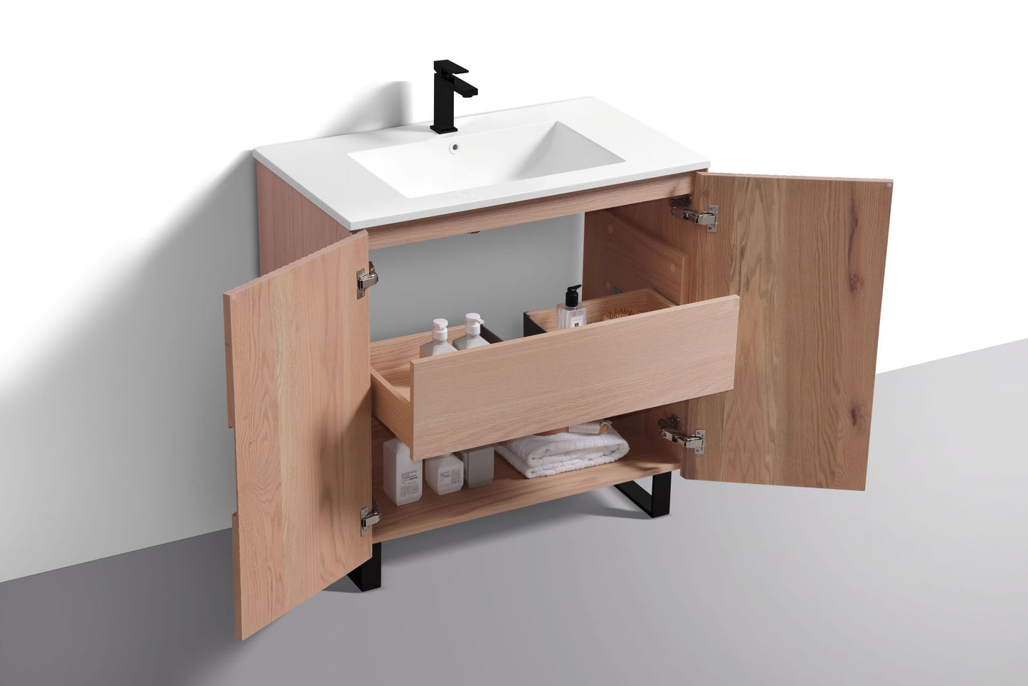 36'' Fiore Free Standing Bathroom Vanity - OAKWOOD