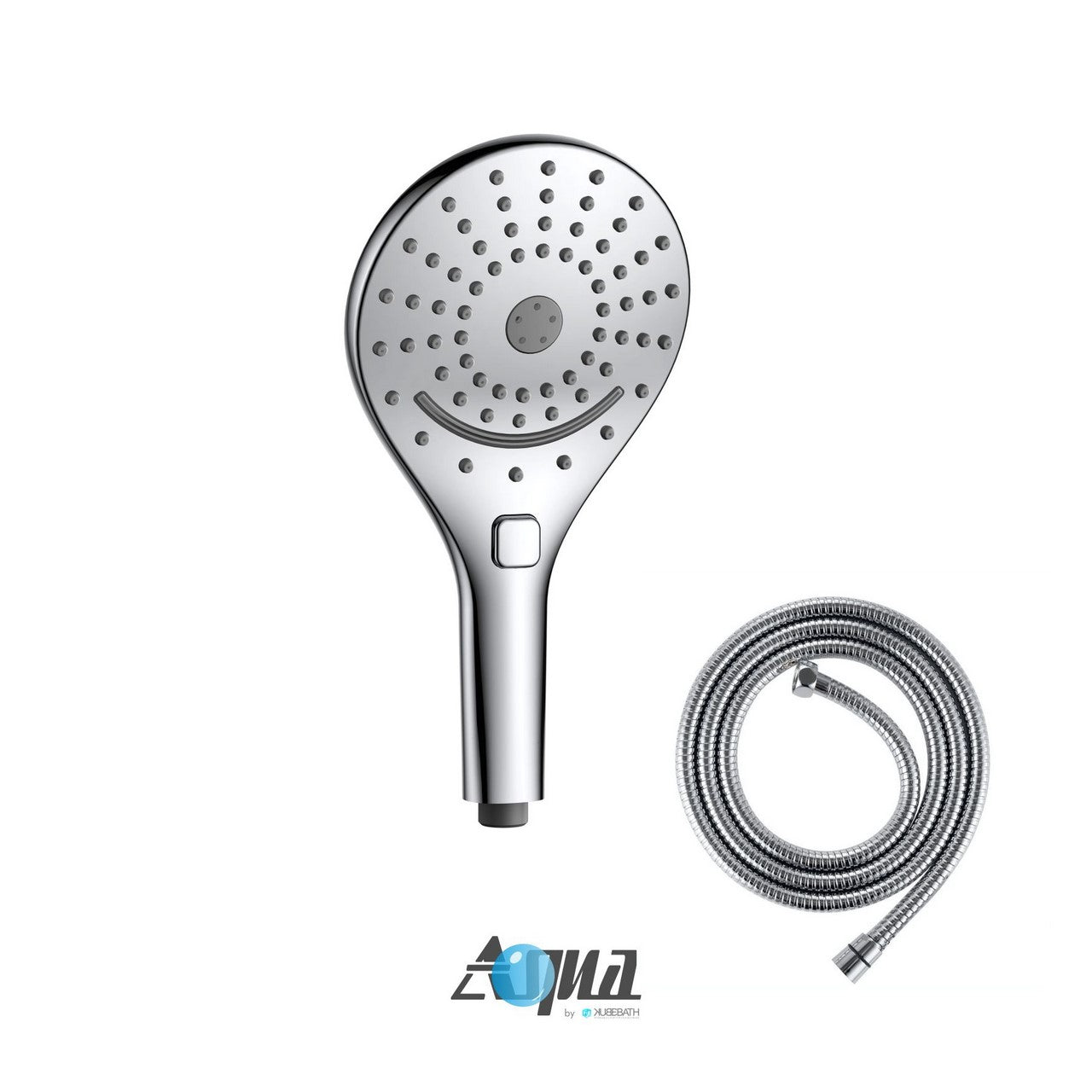 Aqua Rondo One Way 6” Multifunction Shower Set w/ Sliding Bar