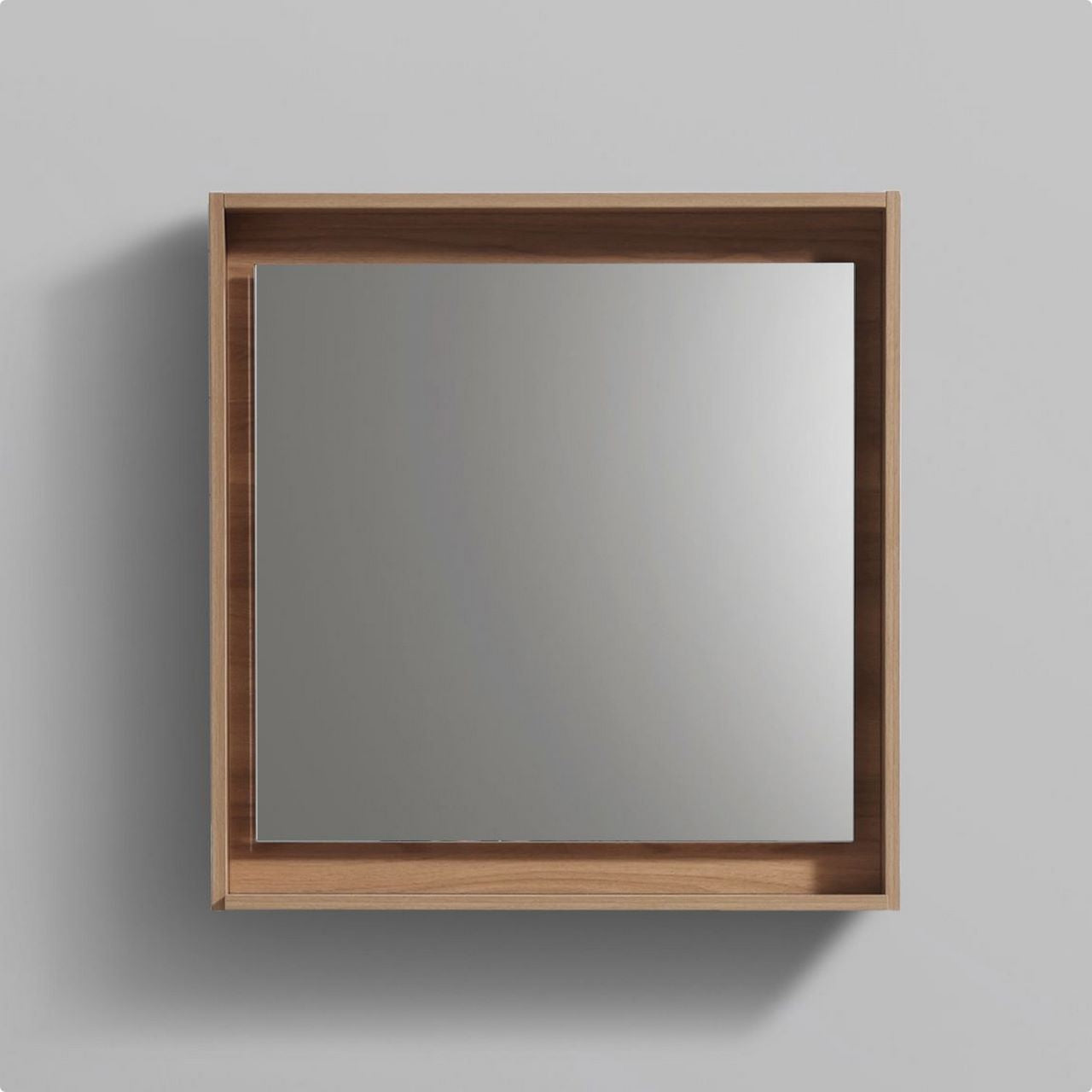 24" Wide Mirror w/ Shelf Honey Oak