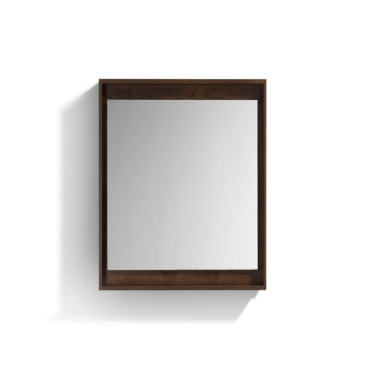 24" Wide Mirror w/ Shelf Rosewood