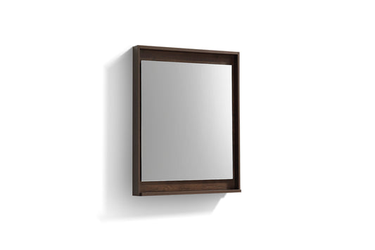 24" Wide Mirror w/ Shelf Rosewood