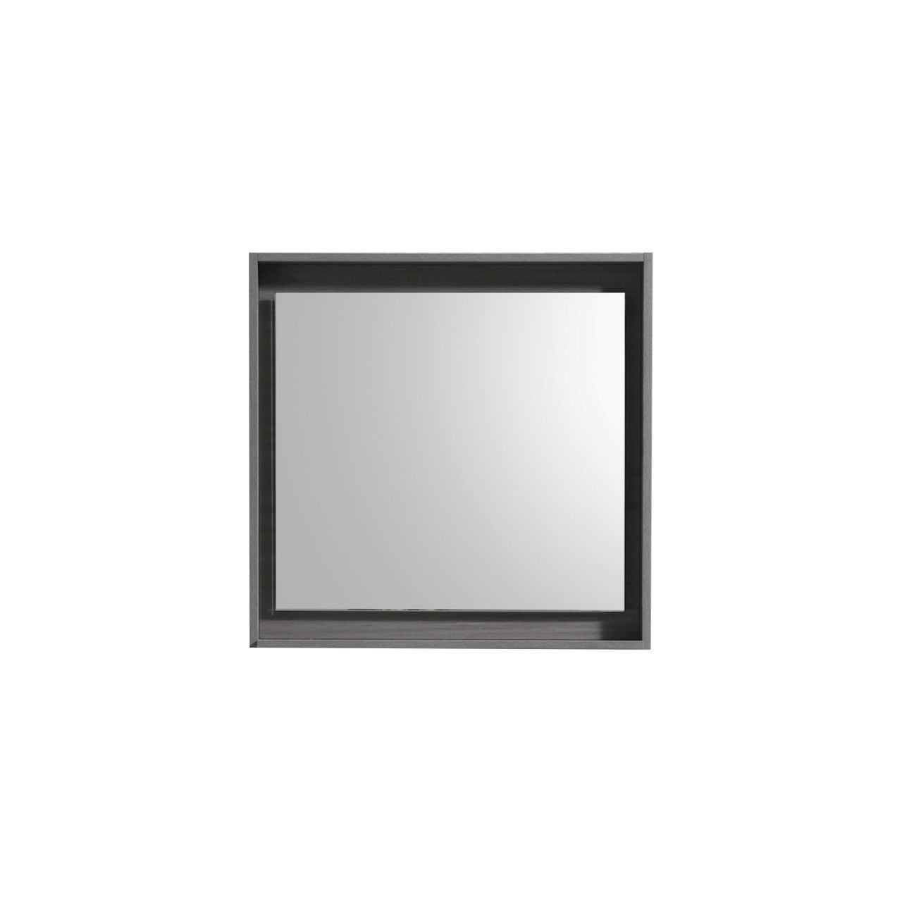 30" Wide Mirror w/ Shelf Vulcan Ash Grey