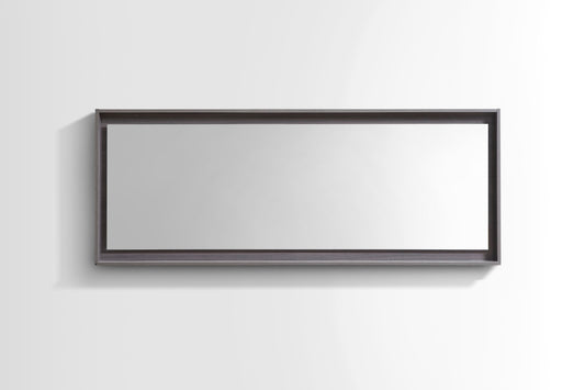 70" Wide Mirror w/ Shelf Gray Oak