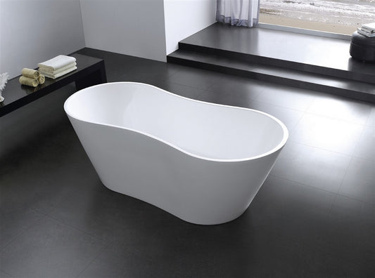 67" Kube Onde Free Standing Bathtub