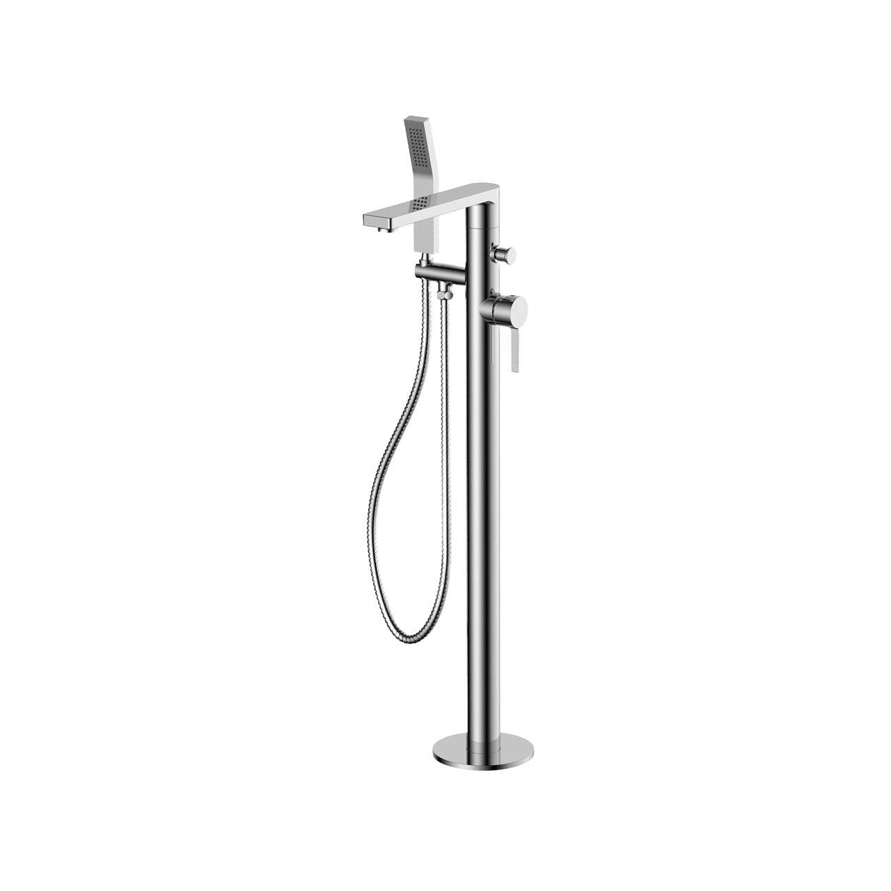 Aqua Sotto Floor Mounted Soker Tub Faucet Chrome Finish