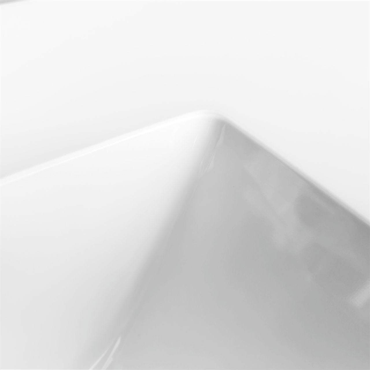 60'' x 19.75'' KubeBath White Quartz Counter-Top W/ Double Under-Mount Sink