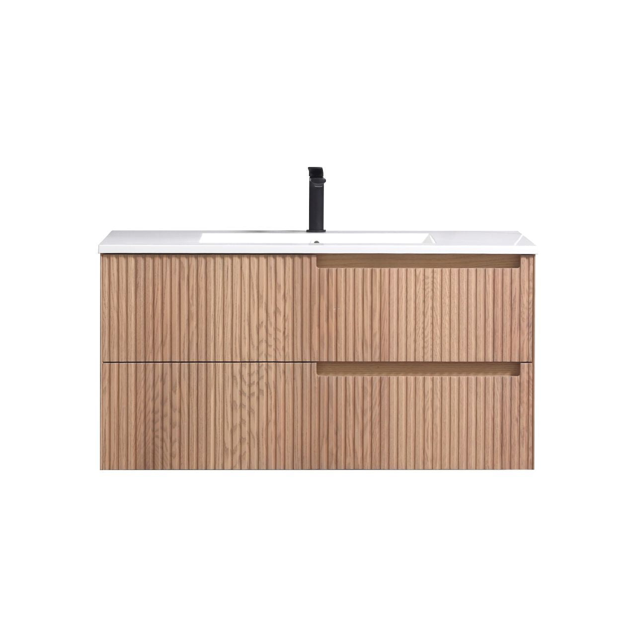 40'' Fiore Modern Wall Mount Bathroom Vanity OAKWOOD