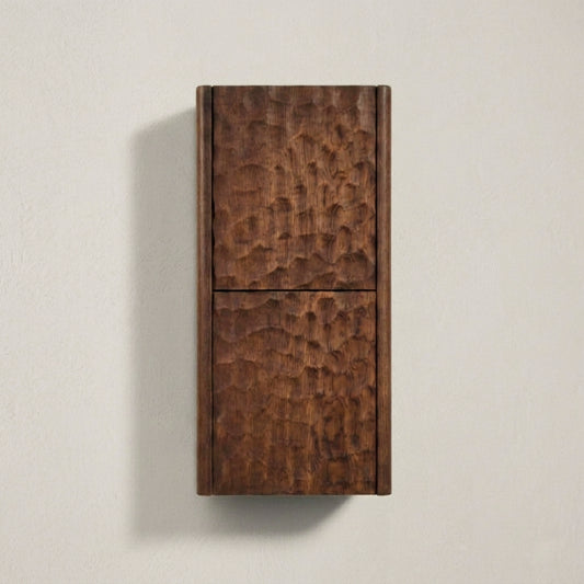 Lumi Bathroom Side Cabinet w/ 2 Storage Areas - Weathered Wood - Restock ETA Mid Sept