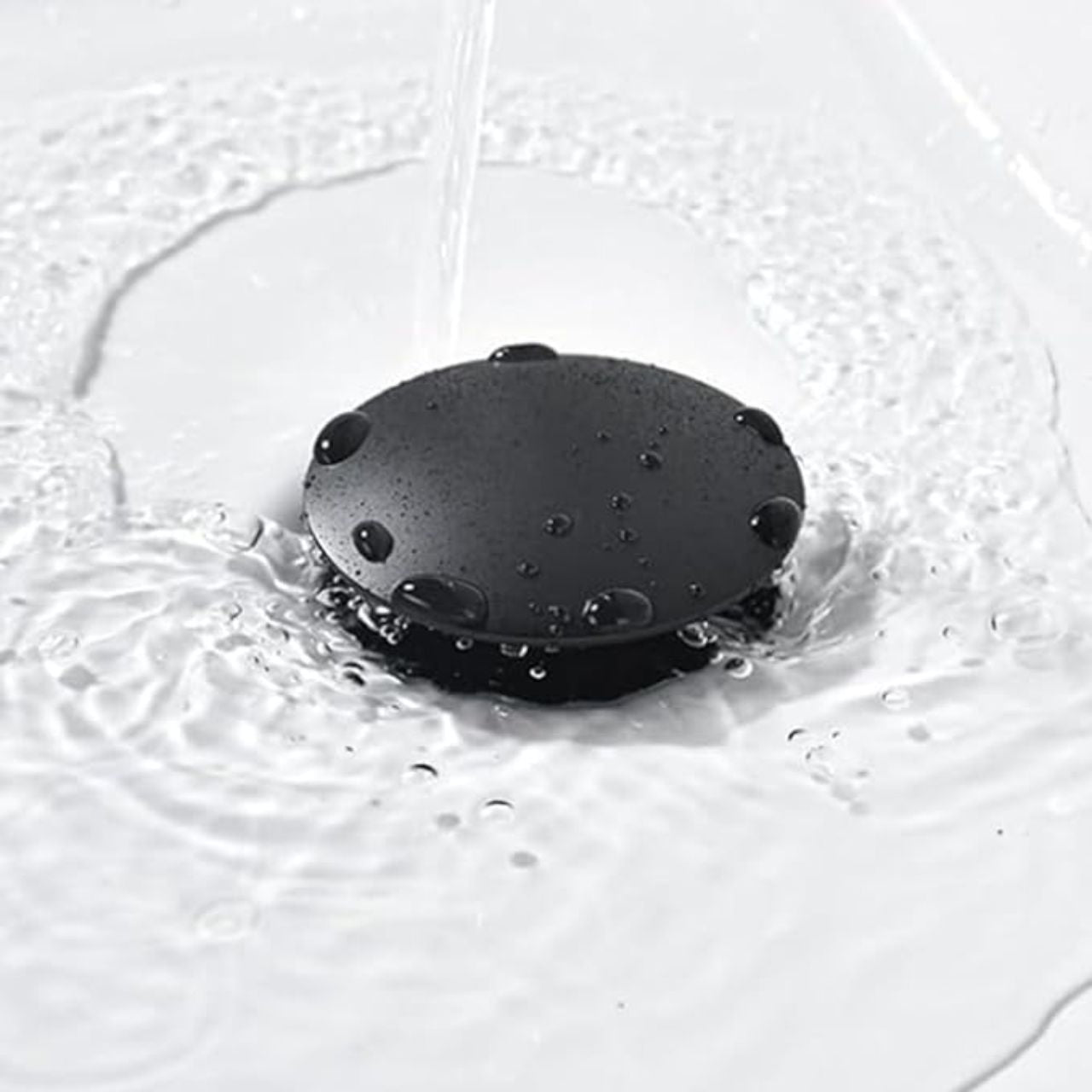 Kubebath Solid Brass Construction Pop-Up Drain Matte Black Finish – W/ Overflow