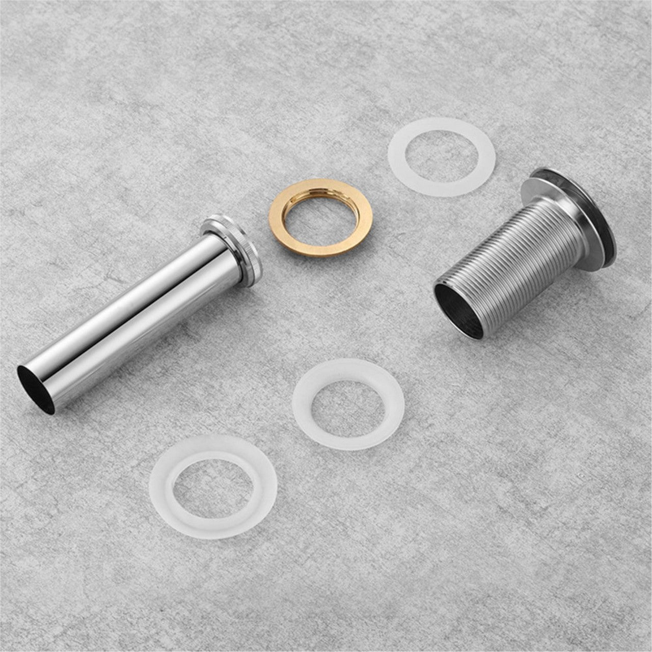 Kubebath Solid Brass Construction Pop-Up Drain Brushed Nickel Finish – No Overflow