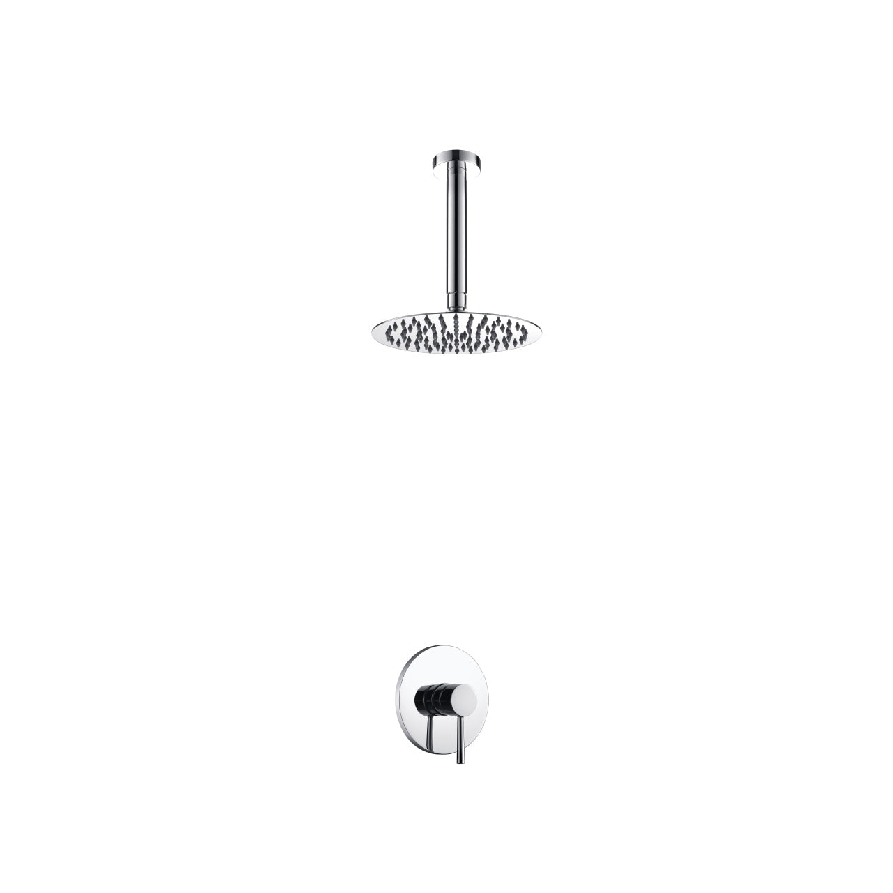 Aqua Rondo Shower Set w/ Ceiling Mount 8" Rain Shower Head