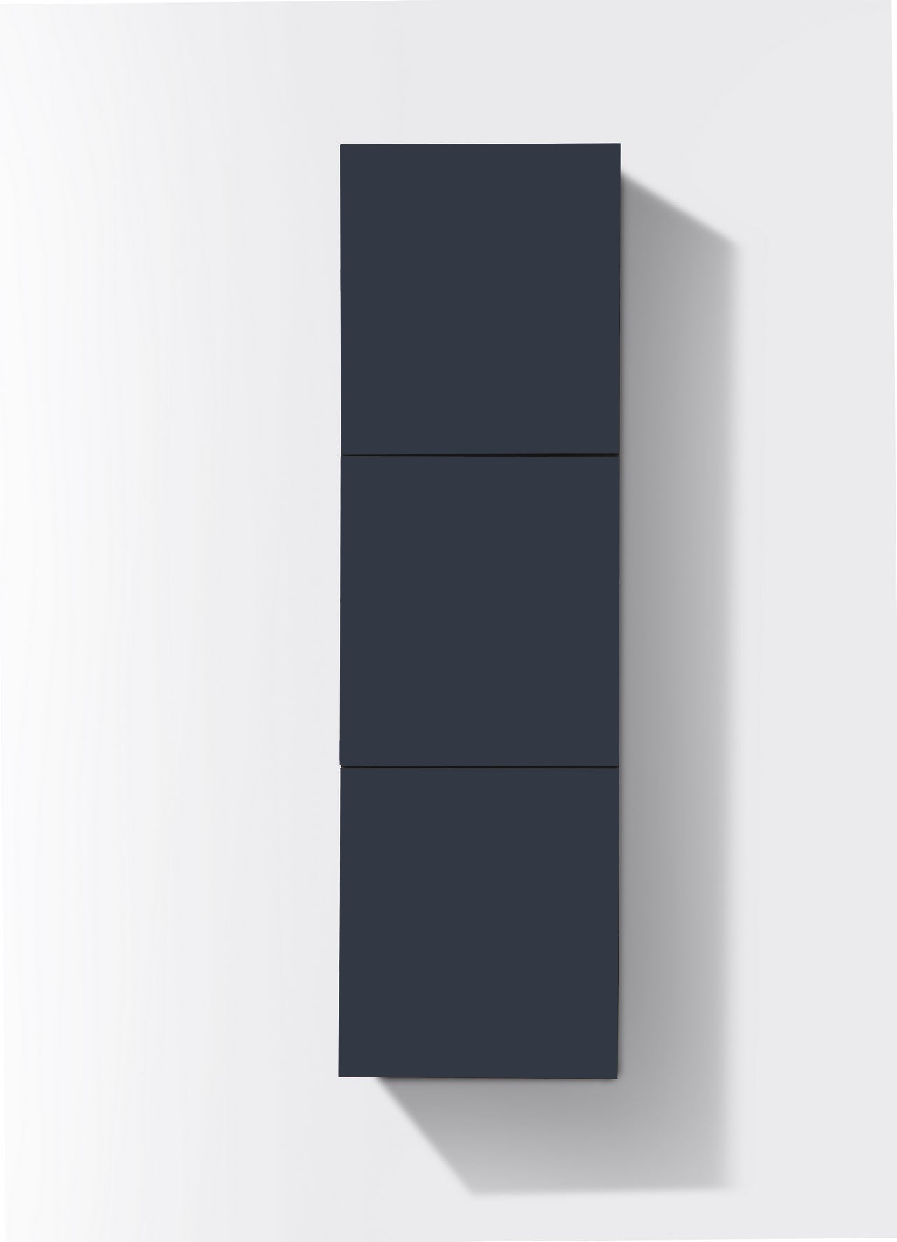Bliss Blue Bathroom Linen Cabinet w/ 3 Large Storage Areas
