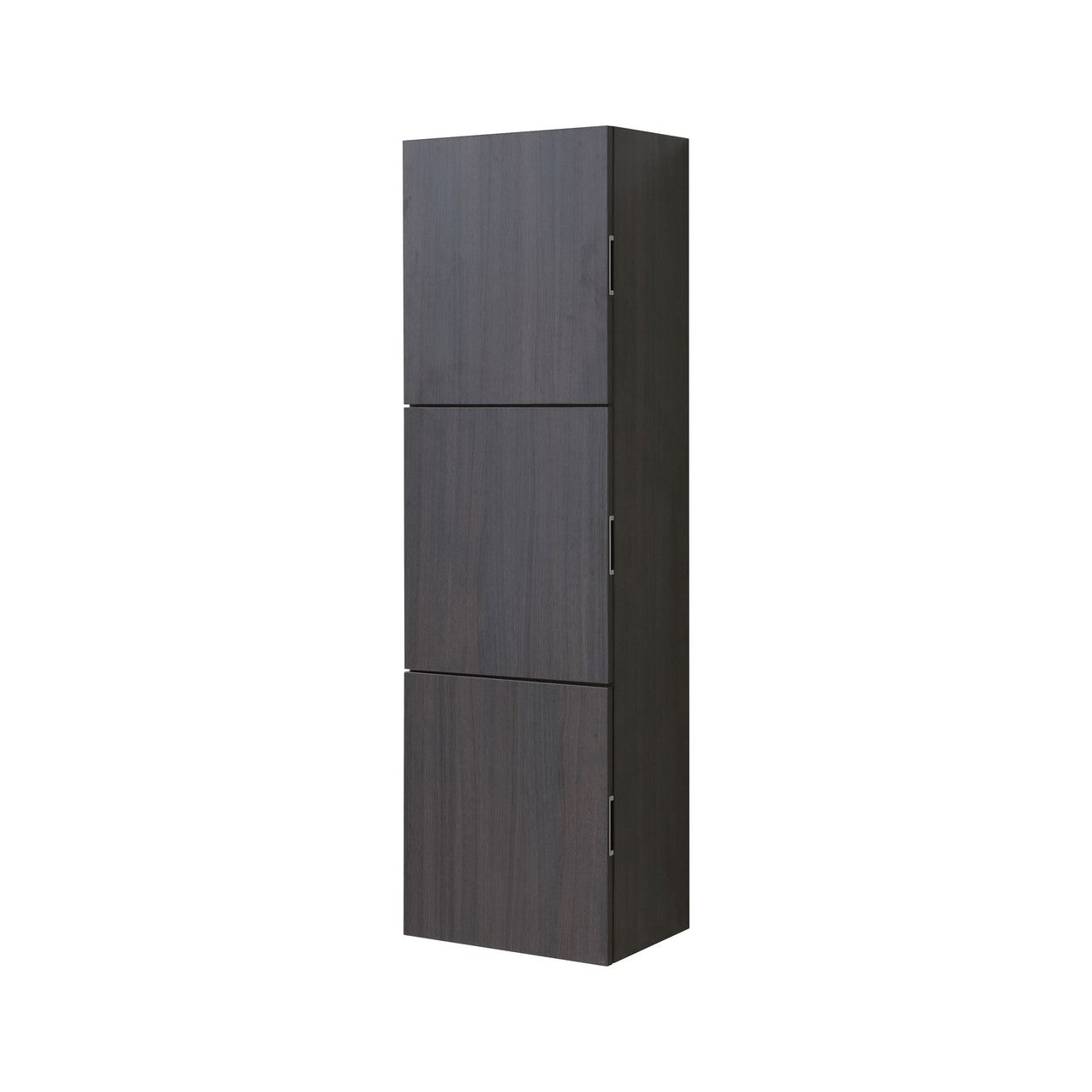 Bliss Gray Oak Bathroom Linen Cabinet w/ 3 Large Storage Areas