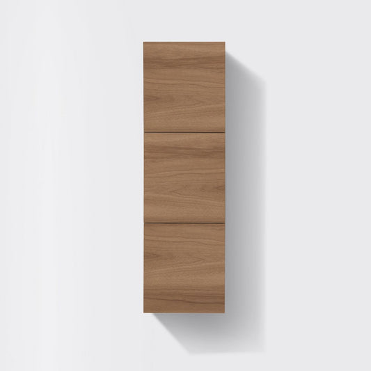 Bliss Honey Oak Bathroom Linen Cabinet w/ 3 Large Storage Areas